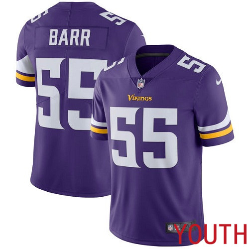 Minnesota Vikings #55 Limited Anthony Barr Purple Nike NFL Home Youth Jersey Vapor Untouchable